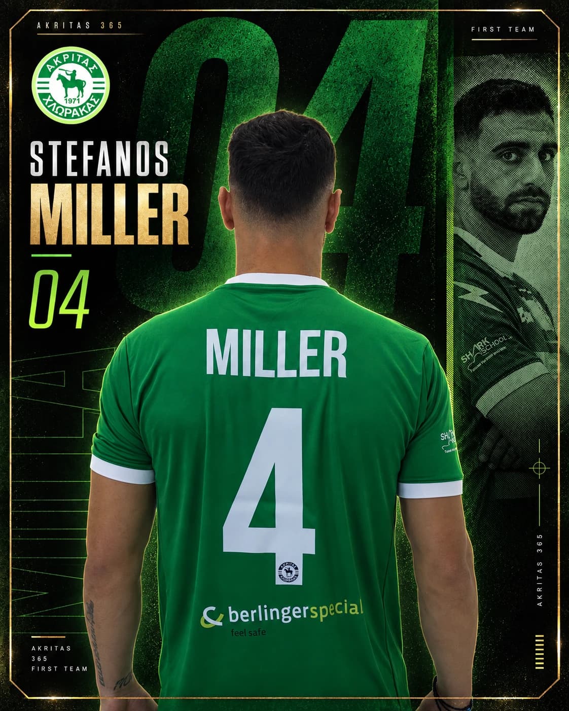 Stefanos Miller official player card 3